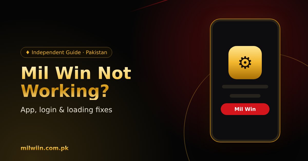 Fixing Mil Win app errors on Android